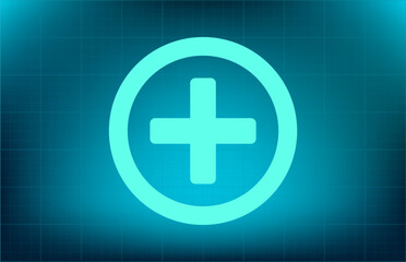 Vector icon on blue background with gradient