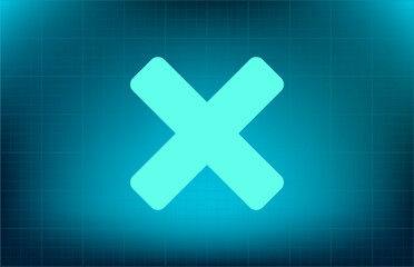 Obraz premium Vector icon on blue background with gradient