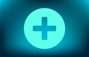 Obraz premium Vector icon on blue background with gradient