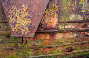 Rust and Decay, Abstract Texture of a Weathered Metal Surface