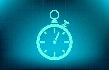 Vector icon on blue background with gradient