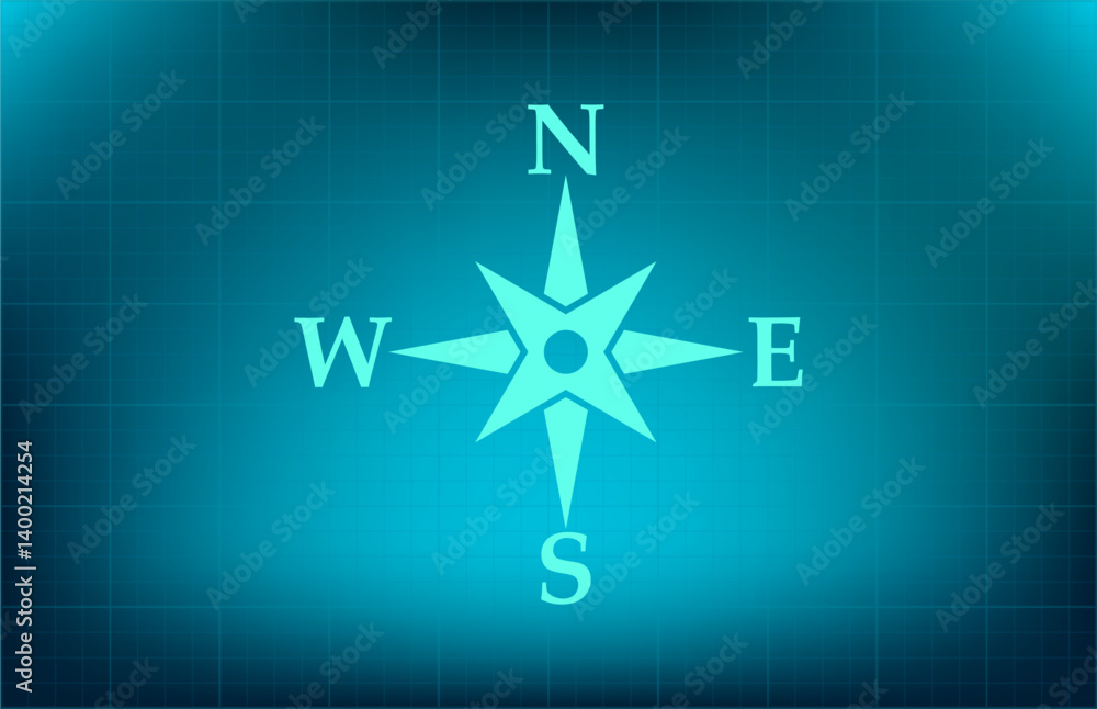 Poster vector icon on blue background with gradient