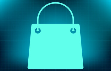 Vector icon on blue background with gradient