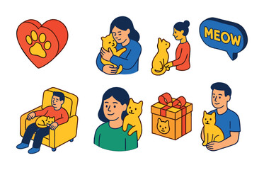 Isometric flat vector set of icons of mobile settings: airplane mode, Bluetooth, Wi-Fi, brightness, volume, battery saver, app permissions, notifications. isolated transparent background.