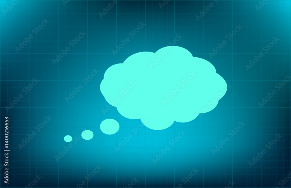 Poster vector icon on blue background with gradient