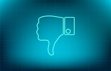 Vector icon on blue background with gradient