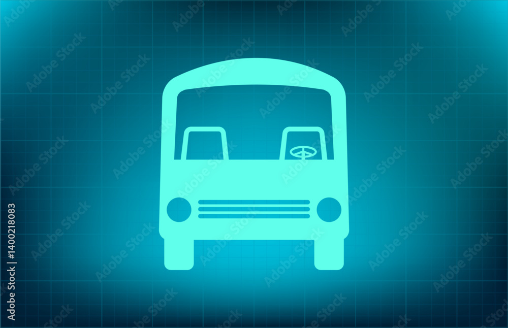 Poster vector icon on blue background with gradient