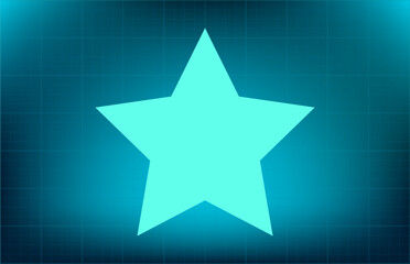 Fototapeta premium Vector icon on blue background with gradient