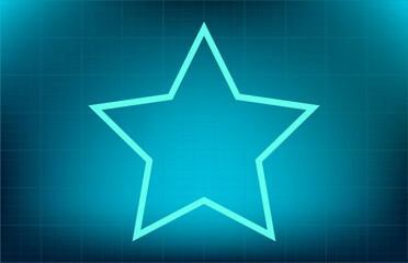 Obraz premium Vector icon on blue background with gradient