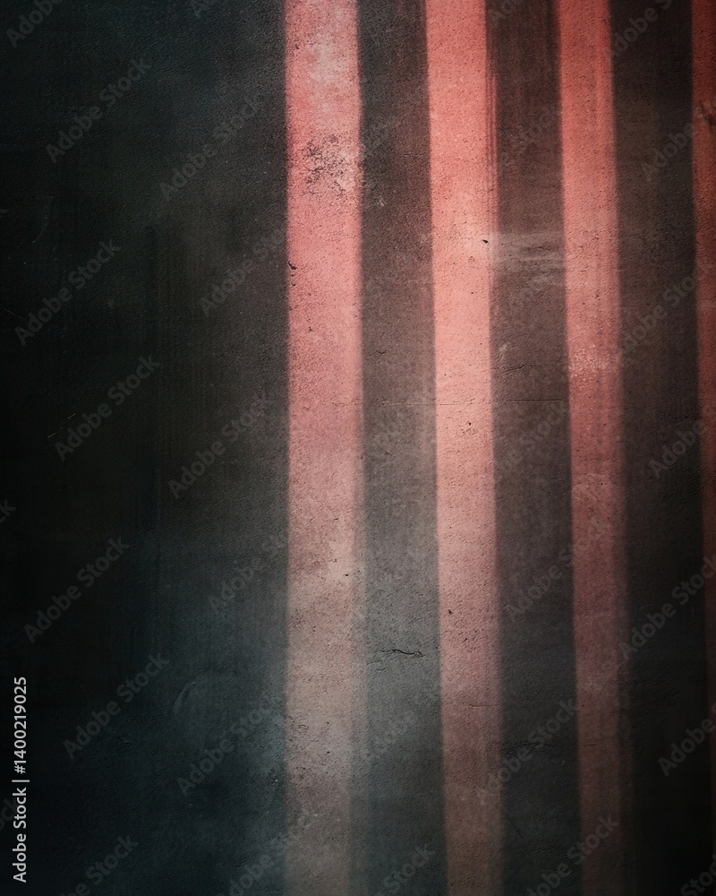 Poster abstract interplay of light and shadow on textured wall creating a dramatic and artistic effect with