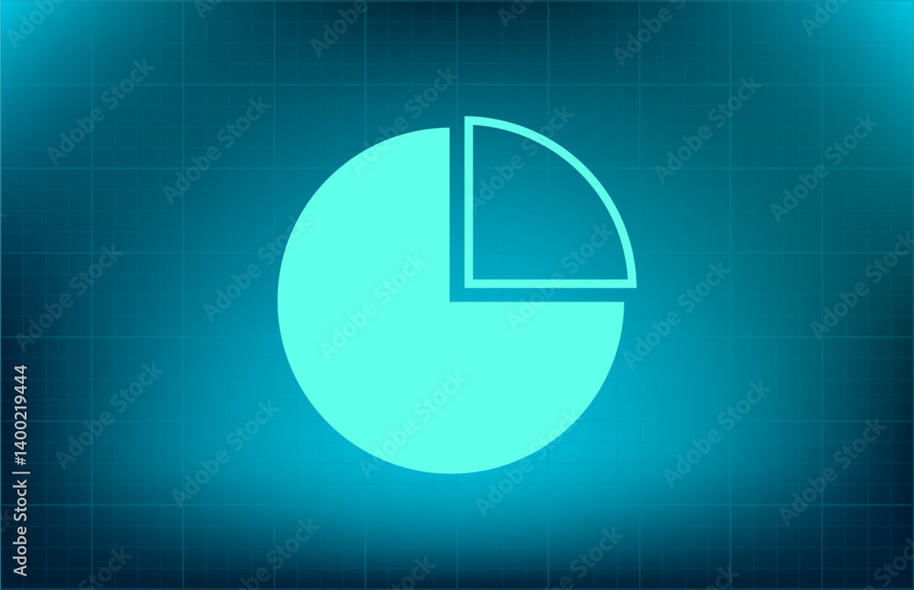 Poster vector icon on blue background with gradient