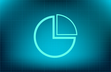 Vector icon on blue background with gradient