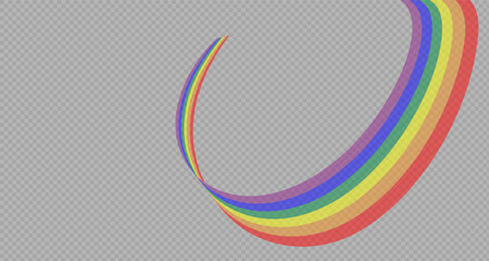 Fototapeta premium Rainbow icon, rainbow.Raindrops on a clear background. Storm with rain and white cloud on a clear background. Rain, hail and rainy weather. PNG.