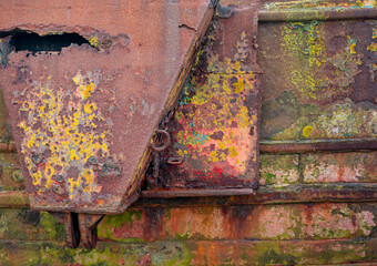 Rust and Decay, Abstract Texture of a Weathered Metal Surface