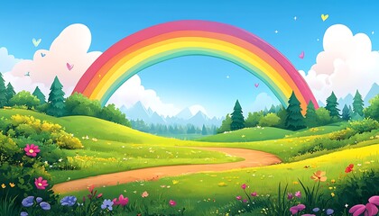 Rainbow Meadow Landscape