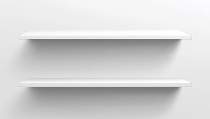 Empty white floating shelves (1)