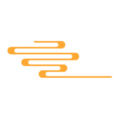 Obraz premium Happy Chinese New Year clouds. Asian Lunar New Year holiday decoration.