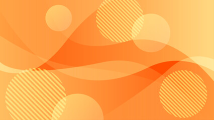 ポップなオレンジの背景	
