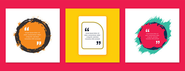 Grunge quote, ideas, label, message, asking, advice, box, sticker, brush, stroke, blank, empty, vector, file