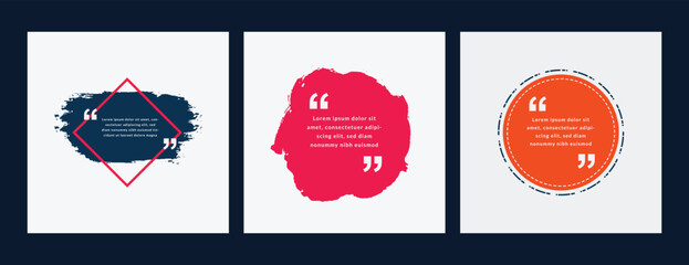 Grunge quote, ideas, label, message, asking, advice, box, sticker, brush, stroke, blank, empty, vector, file