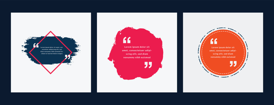 Grunge quote, ideas, label, message, asking, advice, box, sticker, brush, stroke, blank, empty, vector, file