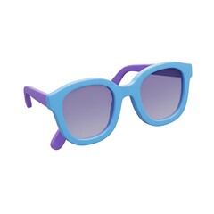 Fototapeta premium 3D render of a sun glasses in a cartoonish style