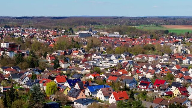 the historic german town of lich 4k 25fps video