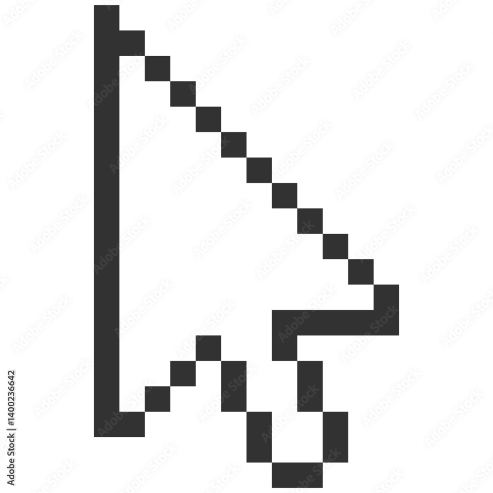 Aufkleber Computer mouse click cursor isolated on transparent. Cursors icon click. Cursor arrow pointer.
