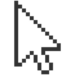 Computer mouse click cursor isolated on transparent. Cursors icon click. Cursor arrow pointer.