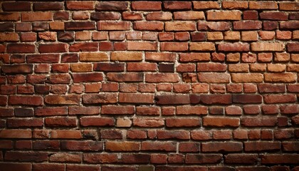 Fototapeta premium Rustic Brick Canvas: A weathered and textured brick wall, evoking a sense of timeless history, industrial charm, and structural strength.