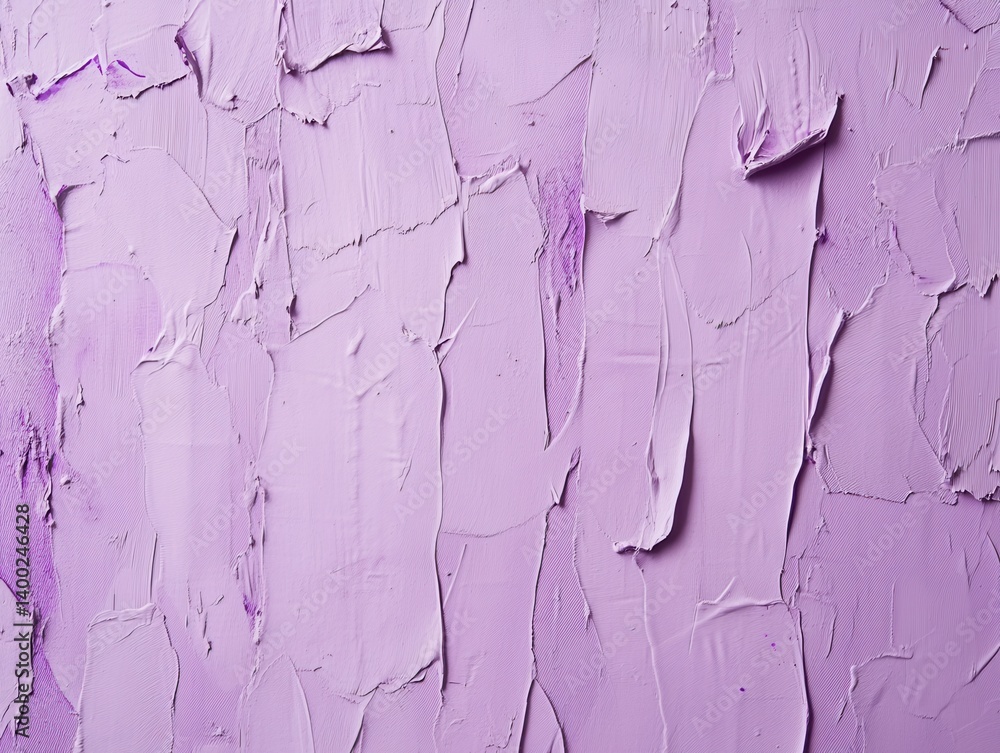 Poster delicate lilac texture with thick paint strokes creating a visually appealing surface for artistic u