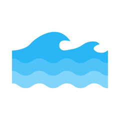 Ocean Waves flat icon