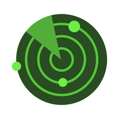 Radar flat icon