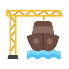 Harbor flat icon