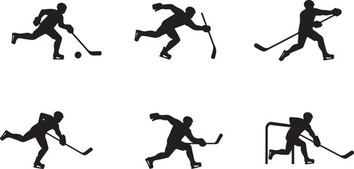 "American Hockey Player Silhouette SVG | Custom Jersey Number & Flag Background"