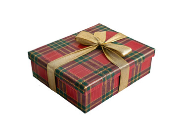 red gift box on transparent background 