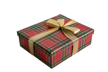 red gift box on transparent background 