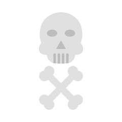 Skull and Crossbones flat icon
