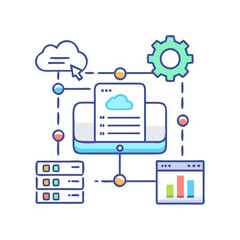 big data  icon, big data  vector illustration-simple illustration of big data , perfect for big data  logos and icons