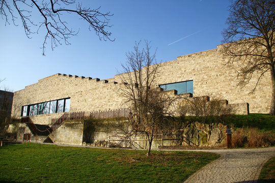 Kassel, Germany - March 10, 2025: The Grimmwelt Kassel, a modern exhibition center dedicated to the lives and works of the Brothers Grimm, Jacob and Wilhelm.