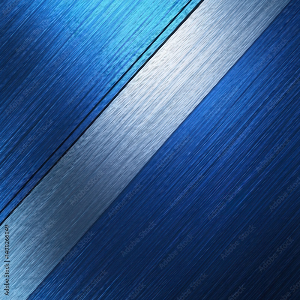 Poster elegant blue and silver abstract background with diagonal stripes creating a modern and sleek design