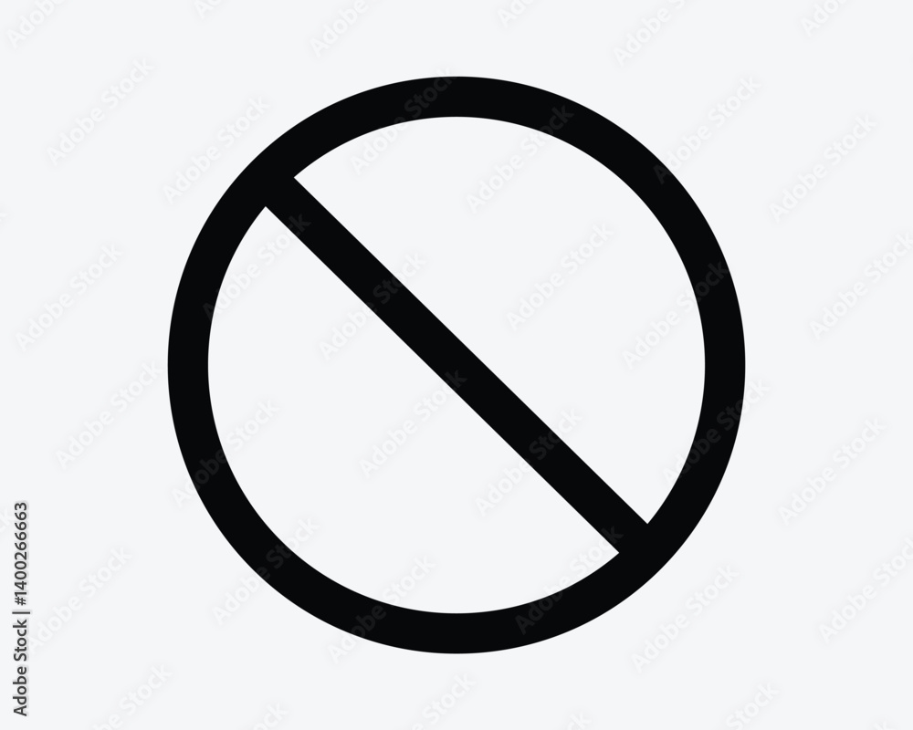 Poster prohibition round icon parking not allowed cannot deny denied forbidden disallowed disallow road tra