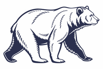 vector bear silhouette
