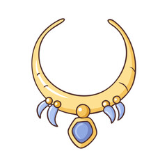 ancient necklace icon, ancient necklace vector illustration-simple illustration of ancient necklace, perfect for ancient necklace logos and icons