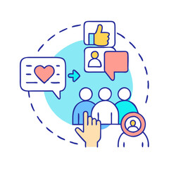 audience engagement icon, audience engagement vector illustration-simple illustration of audience engagement, perfect for audience engagement logos and icons