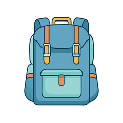 backpack icon, backpack vector illustration-simple illustration of backpack, perfect for backpack logos and icons