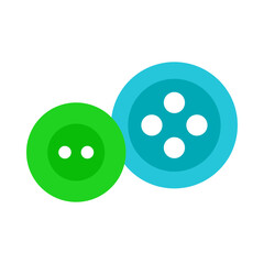Button flat icon
