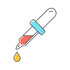 chemical dropper icon, chemical dropper vector illustration-simple illustration of chemical dropper, perfect for chemical dropper logos and icons