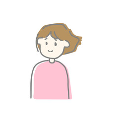 すみれさん　ほほえみ　女性