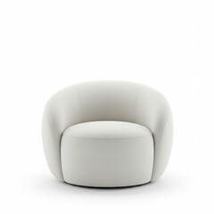 white sofa isolated on white